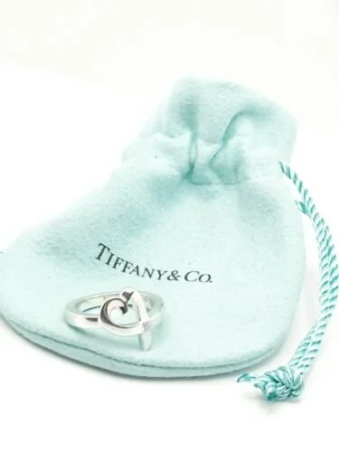Tiffany & Co. Paloma Picasso SS 925 & 2 Pt Diamond Loving